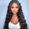 Upart wig, extension bouclés texture water waves
