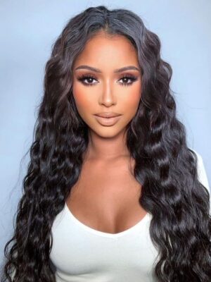 Upart wig, extension bouclés texture water waves